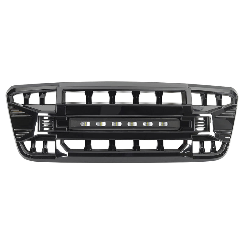 AMERICAN MODIFIED Armor Grille Compatible with 2004-08 Ford F150, Glossy Black