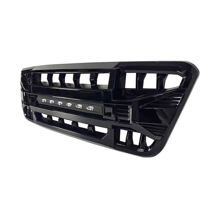 AMERICAN MODIFIED Armor Grille Compatible w/04-08 Ford F150, Glossy Black (Used)