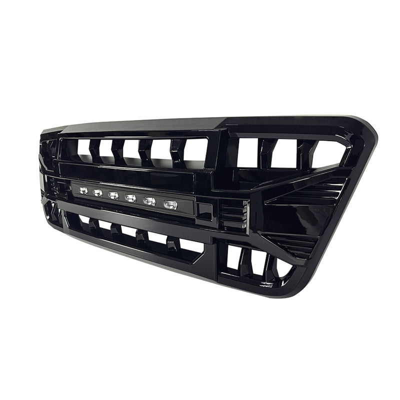 AMERICAN MODIFIED Armor Grille Compatible with 2004-08 Ford F150, Glossy Black