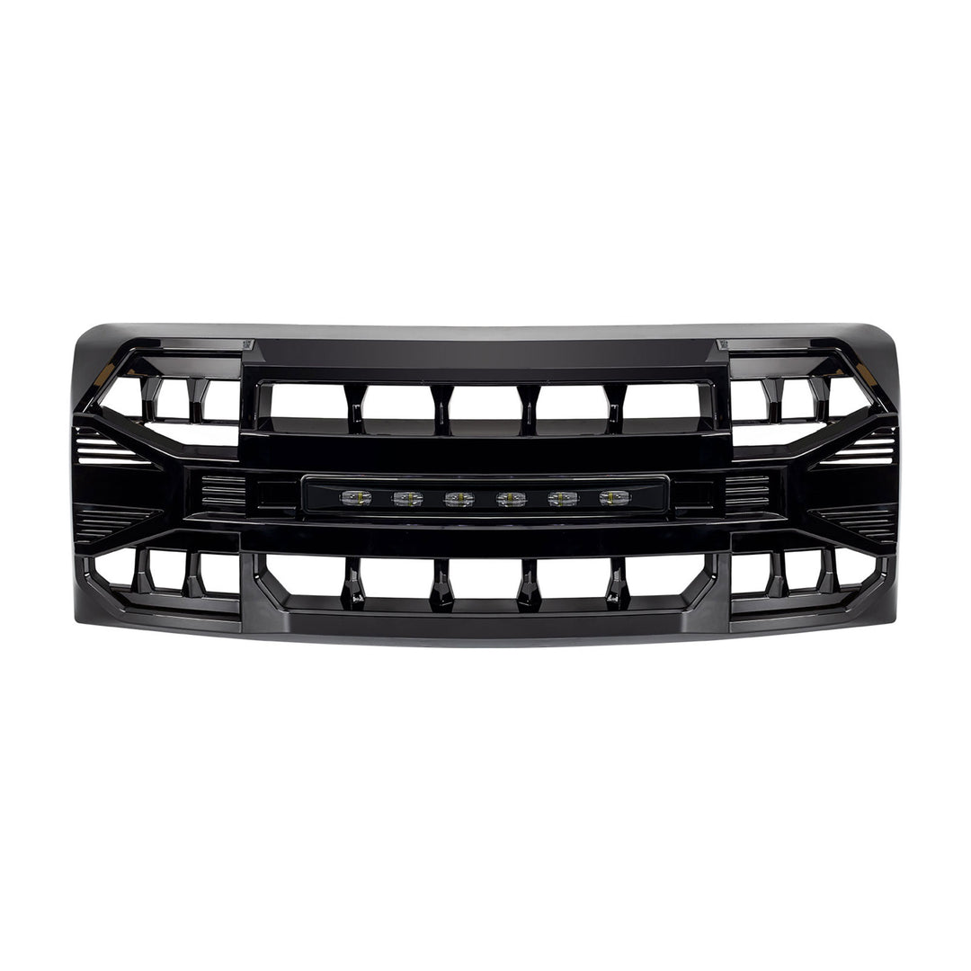 AMERICAN MODIFIED Armor Grille Compatible with 2009-2014 Ford F150, Glossy Black