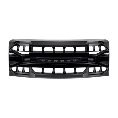 AMERICAN MODIFIED Armor Grille Compatible with 2009-2014 Ford F150, Glossy Black