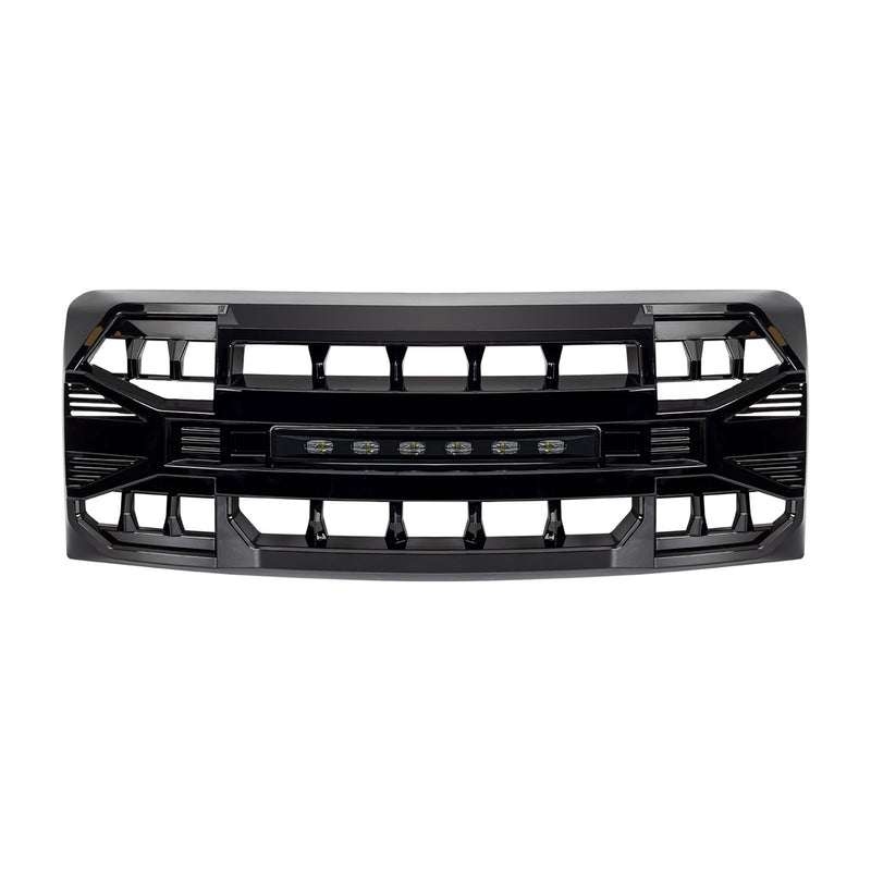 AMERICAN MODIFIED Armor Grille Compatible with 2009-2014 Ford F150, Glossy Black