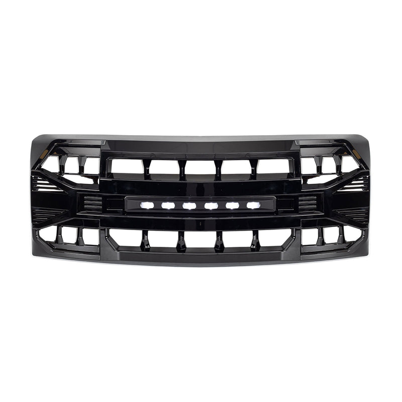 AMERICAN MODIFIED Armor Grille Compatible with 2009-2014 Ford F150, Glossy Black