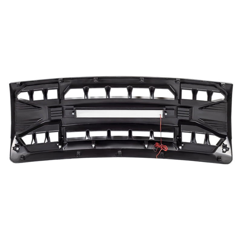 AMERICAN MODIFIED Armor Grille Compatible with 2009-2014 Ford F150, Glossy Black