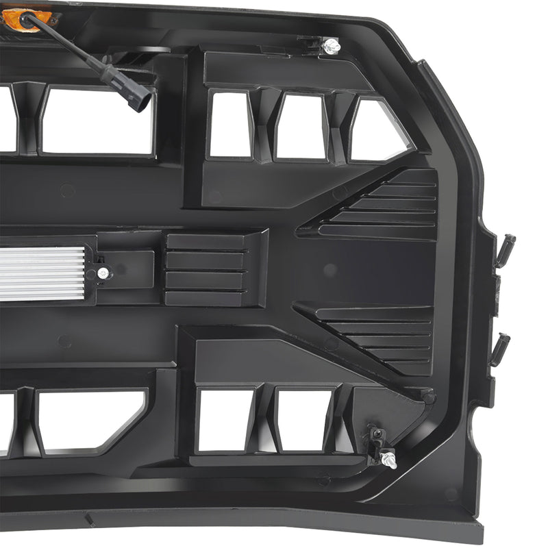 AMERICAN MODIFIED Armor Front Grille for 15-17 Ford F150, Glossy Black(Open Box)