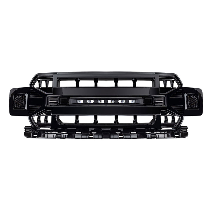 AMERICAN MODIFIED Armor Grille Compatible with 2018-2020 Ford F150, Glossy Black