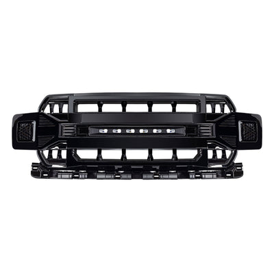 AMERICAN MODIFIED Armor Grille Compatible w/18-20 Ford F150, Glossy Black (Used)