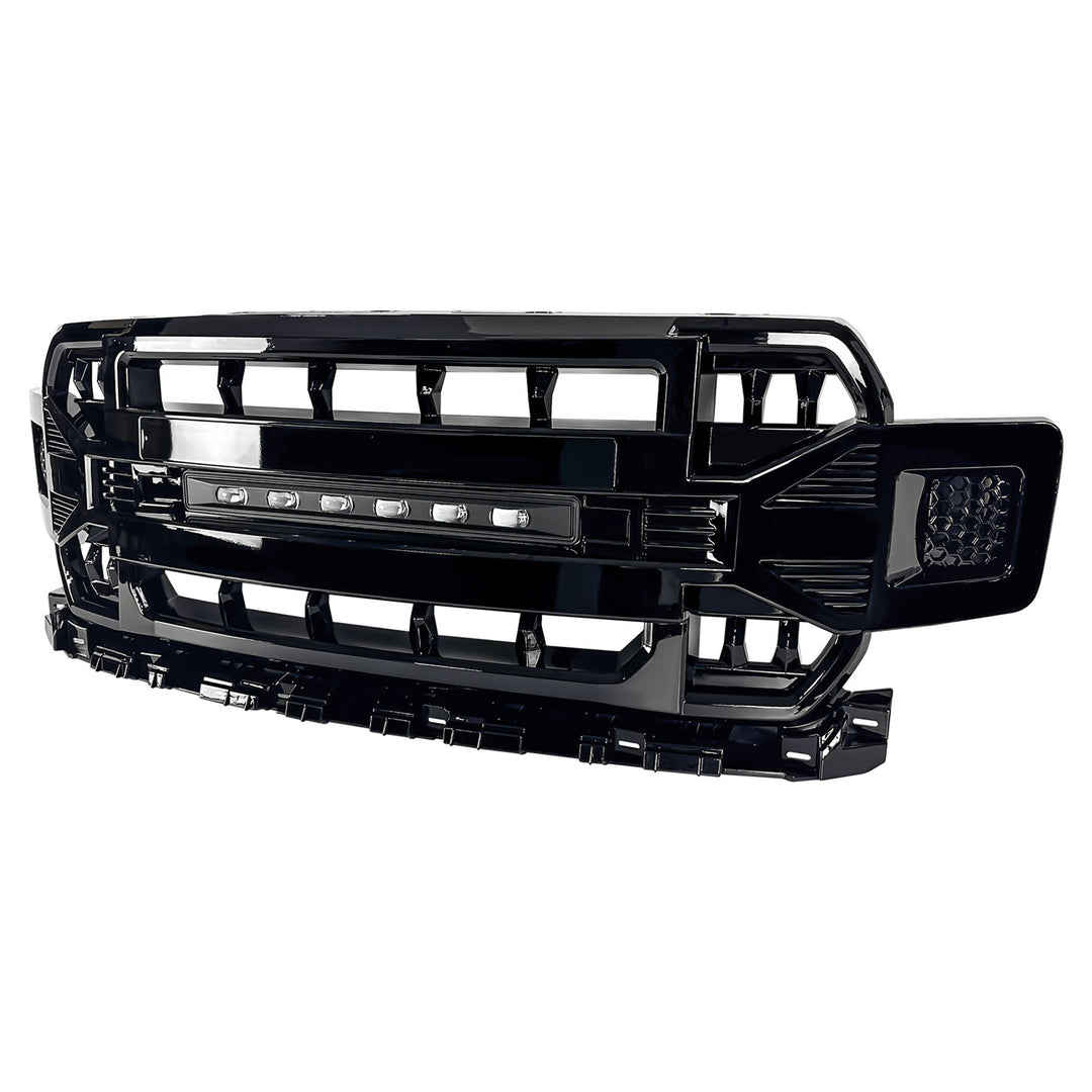 AMERICAN MODIFIED Armor Grille Compatible with 2018-2020 Ford F150, Glossy Black