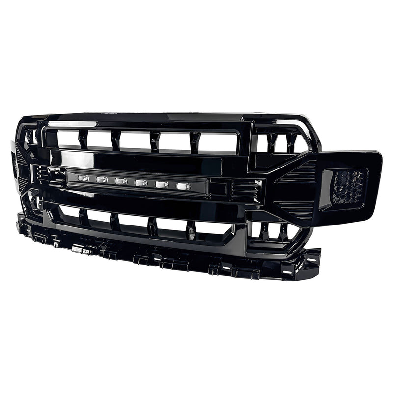 AMERICAN MODIFIED Armor Grille Compatible w/18-20 Ford F150, Glossy Black (Used)