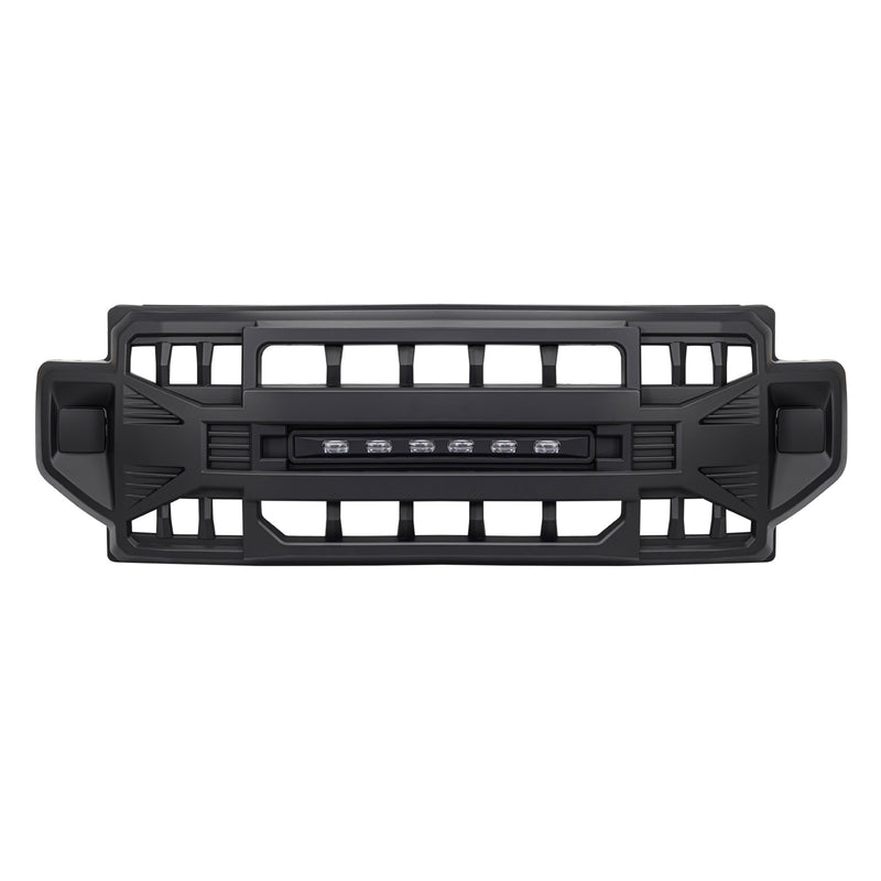 AMERICAN MODIFIED Front Grille Compatible with 2020-2022 Ford F250/F350, Black