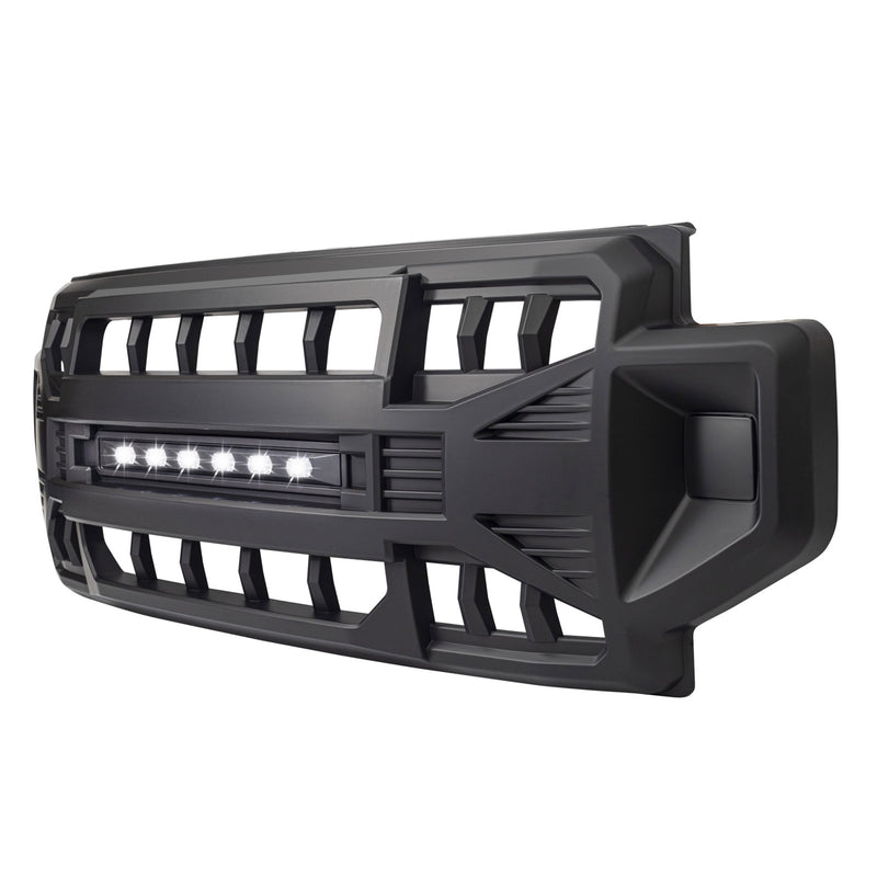 AMERICAN MODIFIED Front Grille Compatible with 2020-2022 Ford F250/F350, Black