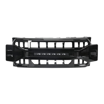 AMERICAN MODIFIED Armor Grille for 2017 to 2019 Ford F250/350, Glossy Black - VMInnovations