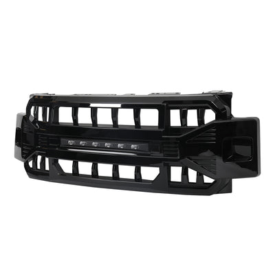 AMERICAN MODIFIED Armor Grille for 2017 to 2019 Ford F250/350, Glossy Black - VMInnovations