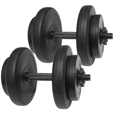 BalanceFrom Fitness 40 Pound All Purpose Vinyl Weight Dumbbell Set of 2, Black - VMInnovations