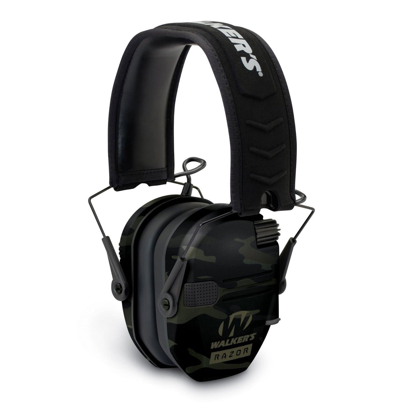 Walkers Razor Slim Electronic Ear Muffs with NRR 23 dB, Multicam Gray (2 Pack) - VMInnovations