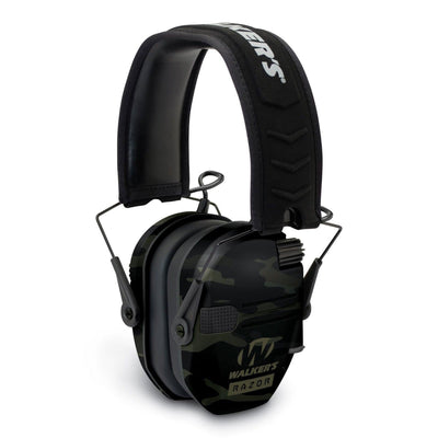 Walkers Razor Slim Electronic Ear Muffs with NRR 23 dB, Multicam Gray (3 Pack) - VMInnovations