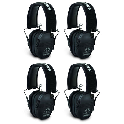Walker's Razor Shooter Electronic Folding Hearing Protection Earmuffs (4 Pack) - VMInnovations