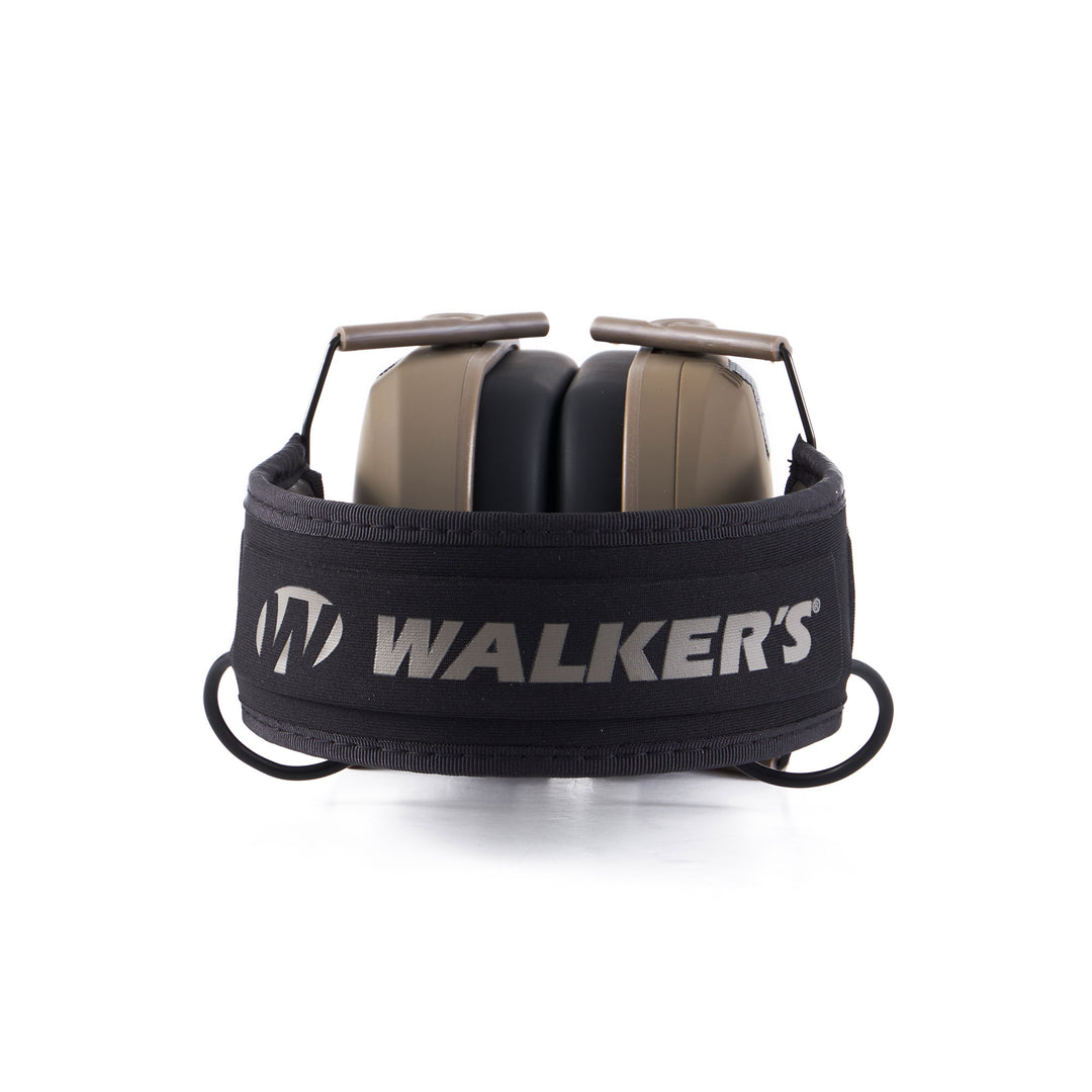 Walker's Razor Slim Shooter Folding Hearing Protection Earmuff, Black (4 Pack)