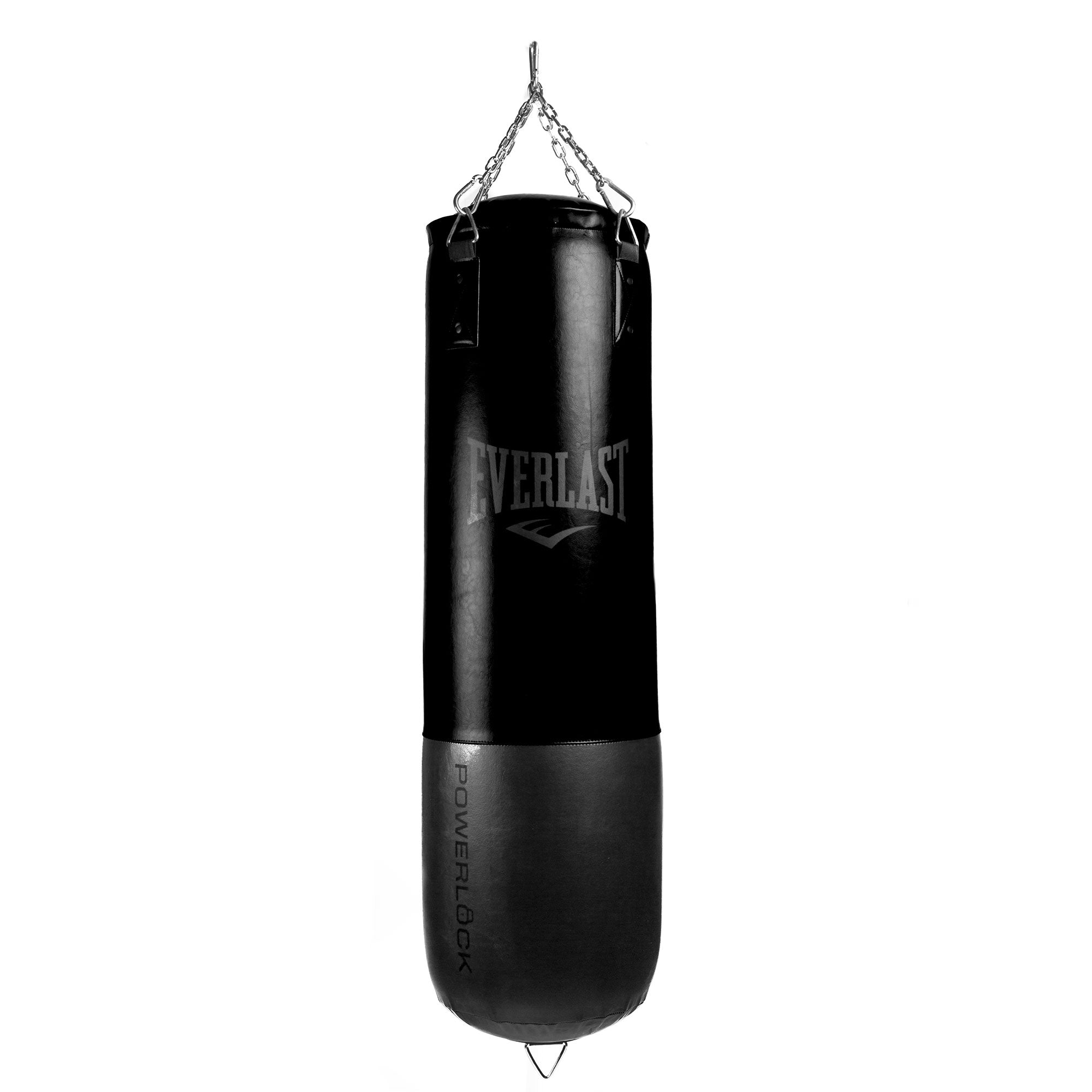 Everlast Powerlock Heavy Bag w/ Double Reinforced D Ring and Nylon Strap, Black - VMInnovations
