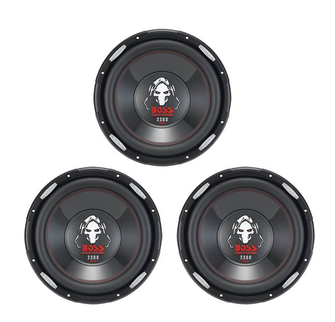 3) NEW BOSS P126DVC 12" 6900W DVC Car Audio Power Subwoofers Subs Woofers 4 Ohm