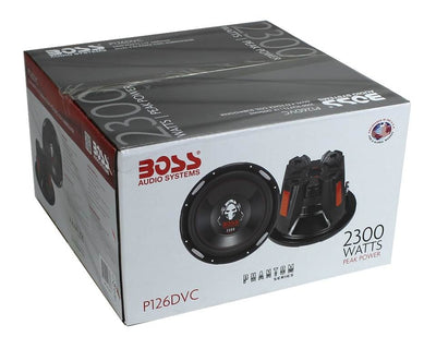 3) NEW BOSS P126DVC 12" 6900W DVC Car Audio Power Subwoofers Subs Woofers 4 Ohm
