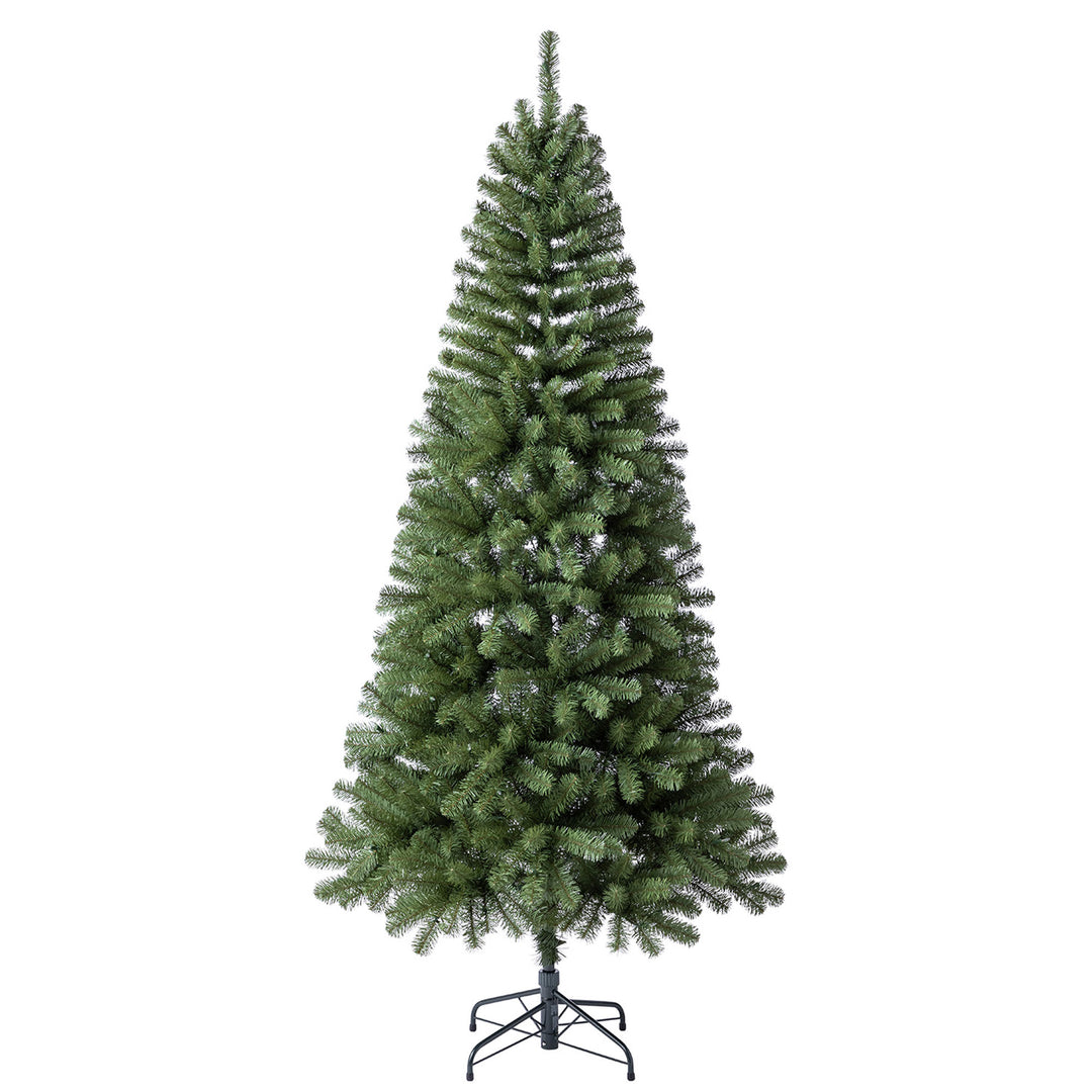 Home Heritage 7ft Brighampton Spruce Artificial Christmas Tree w/LED Light(Used)