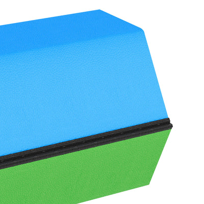 BalanceFrom Folding Foam Balance Beam, Portable Gymnastics Equipment with Hook-and-Loop Fasteners for Home or Gym Training, Multicolor
