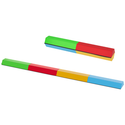 BalanceFrom 9 Foot Folding Balance Floor Beam with Handles, Muticolor (Open Box) - VMInnovations