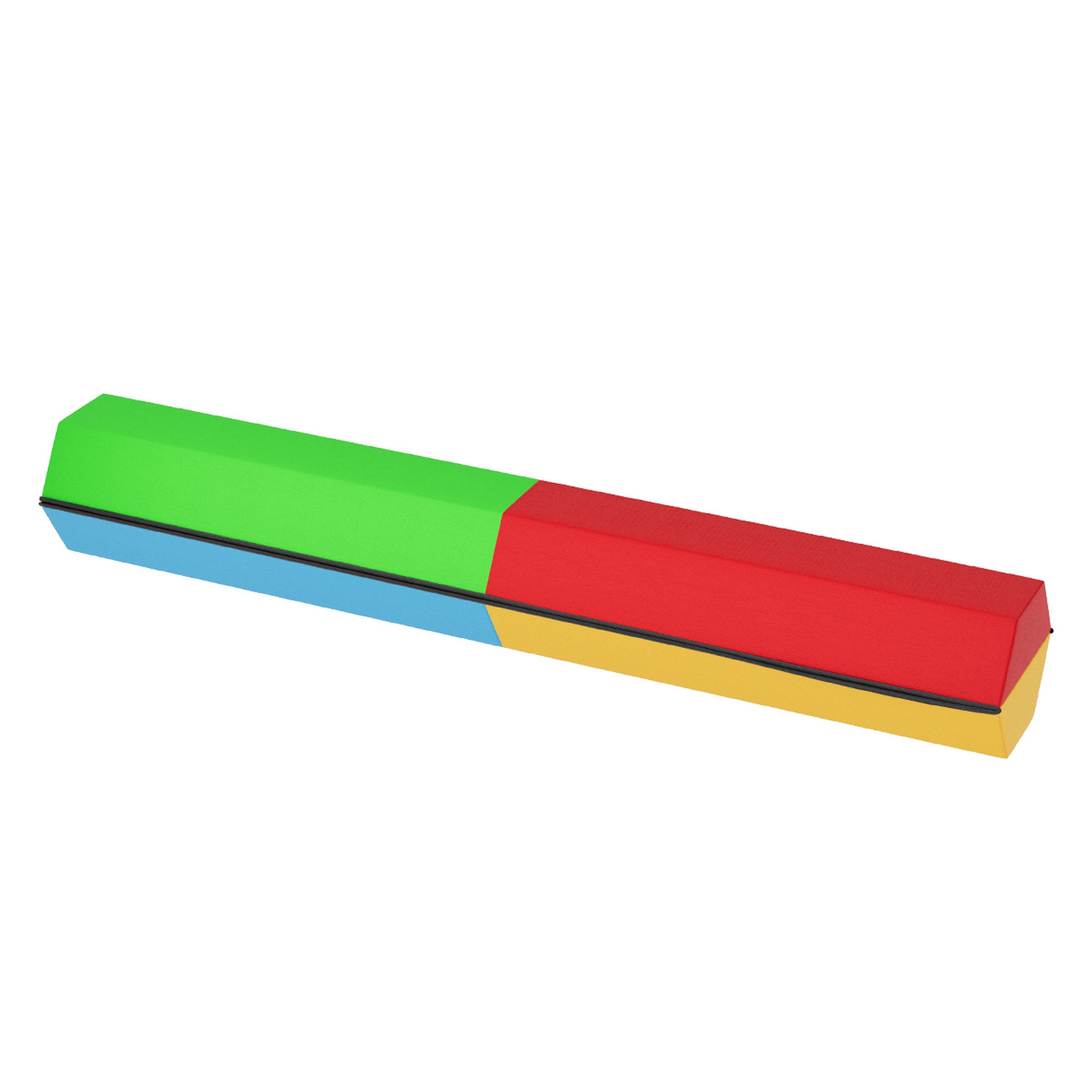 BalanceFrom 9 Foot Folding Balance Floor Beam with Handles, Muticolor (Open Box) - VMInnovations