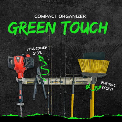 Green Touch Piranha Garage Organizer for Hand Tools (Open Box)