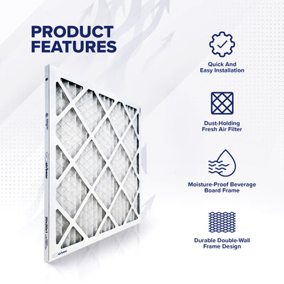 Trion Air Bear 20 x 20 x 1" High Efficiency Pleated HVAC Filter, 6pk (Open Box)