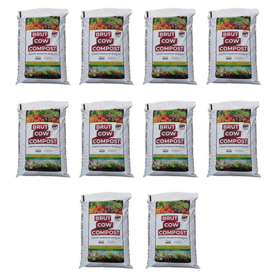 Brut Organic Chicken Compost Nutrient Rich Garden Fertilizer for Farm (10 Pack) - VMInnovations