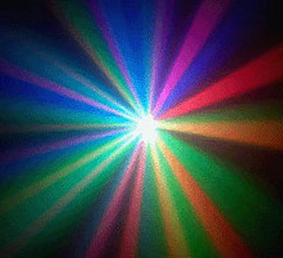 Chauvet DJ LX-5X Dance Club LED Moonflower Effect Light w/ 2 NV-F18 Black Lights
