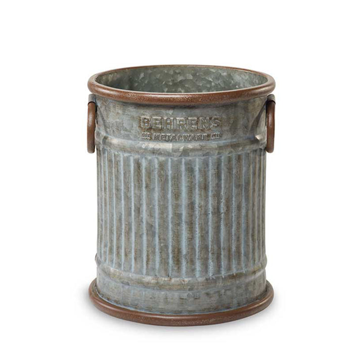 Behrens Versatile Durable 2.5 Gallon Galvanized Steel Planter Can, Steel Gray - VMInnovations