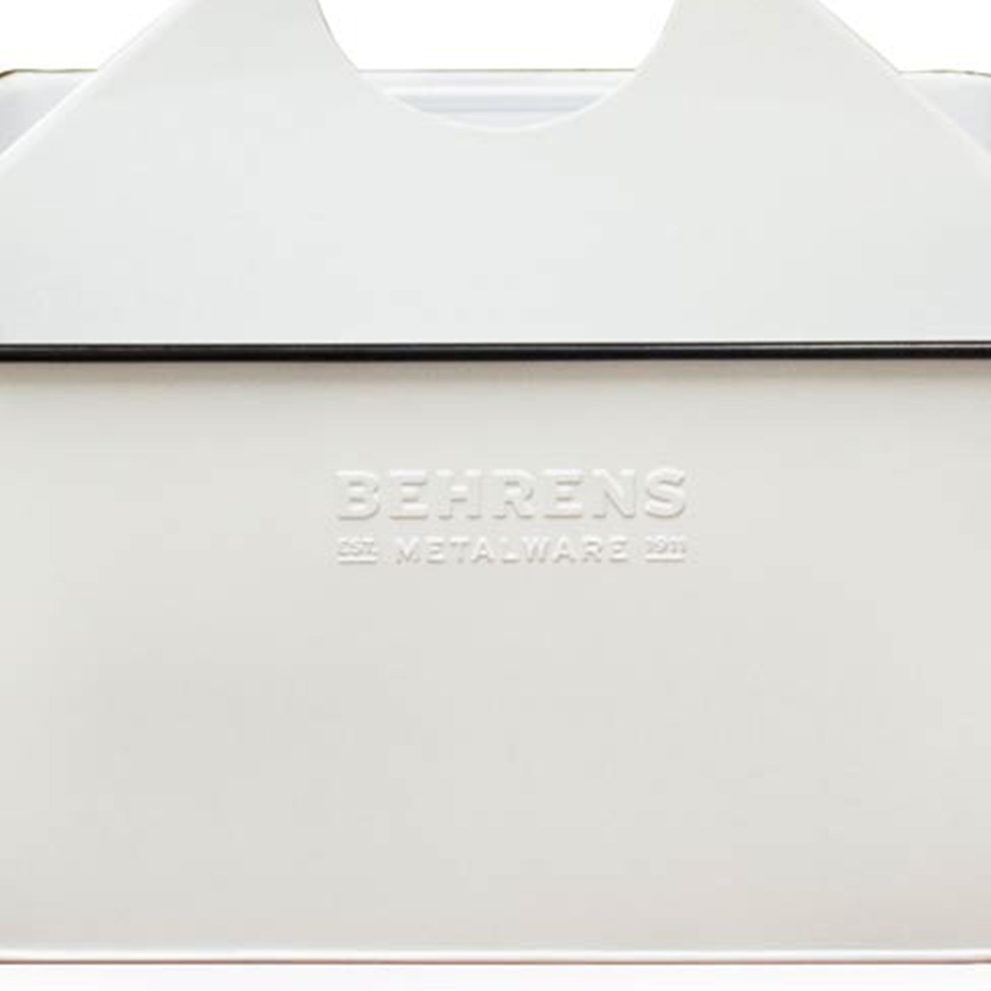 Behrens Versatile 11.5 Inch Rectangular Steel Partitioned Cleaning Caddy, White - VMInnovations