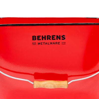 Behrens 3.5 Gal Rectangular Galvanized Steel Pail w/Handle, Red (Open Box) - VMInnovations