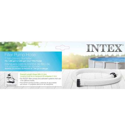 Intex 1.5 Inch Diameter Water Pool Pump Replacement Hose 59 Inch Long (Used)