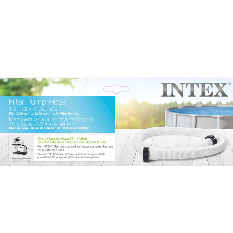 Intex 29060E 1.5" Diameter Accessory Pool 1,500 GPH Pump Replacement 59" Hose