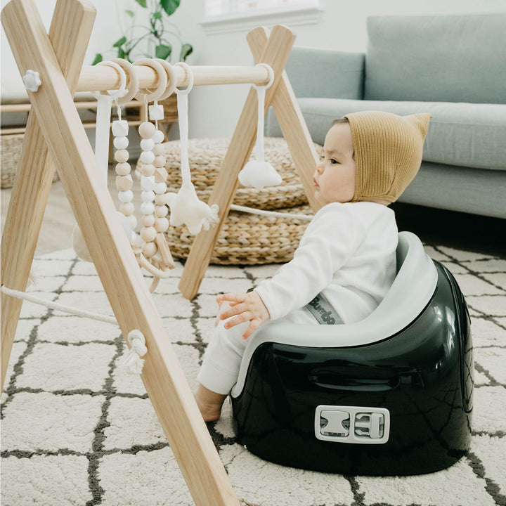 Bumbo Toddler Multi Seat 3-in-1 Booster High Chair and Tray, Black/Cool Grey