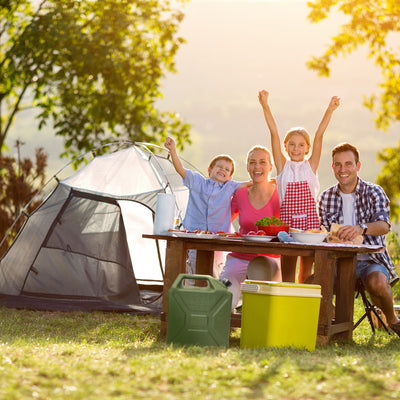 Midwest Can Heavy Duty 5 Gallon Military Style Water Can for Camping, Green - VMInnovations