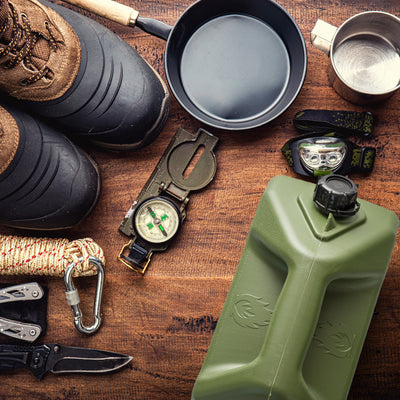 Midwest Can Heavy Duty 5 Gallon Military Style Water Can for Camping, Green - VMInnovations