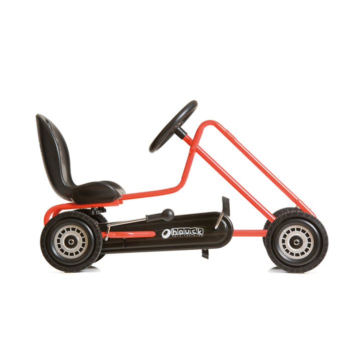 hauck Ergonomic Pedal Ride On Go Kart Toys for Boys & Girls Ages 4 to 8, Orange