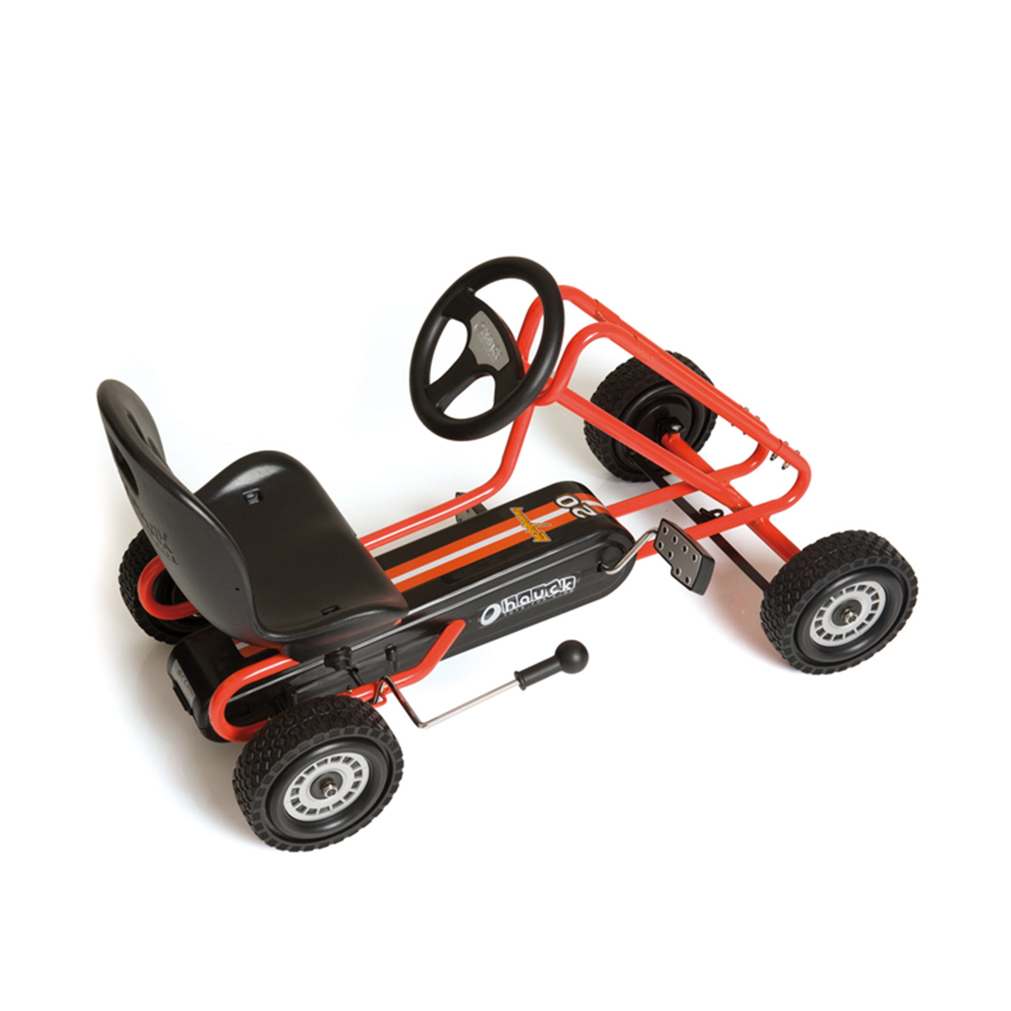 hauck Ergonomic Pedal Ride On Go Kart Toys for Boys & Girls Ages 4 to 8, Orange - VMInnovations
