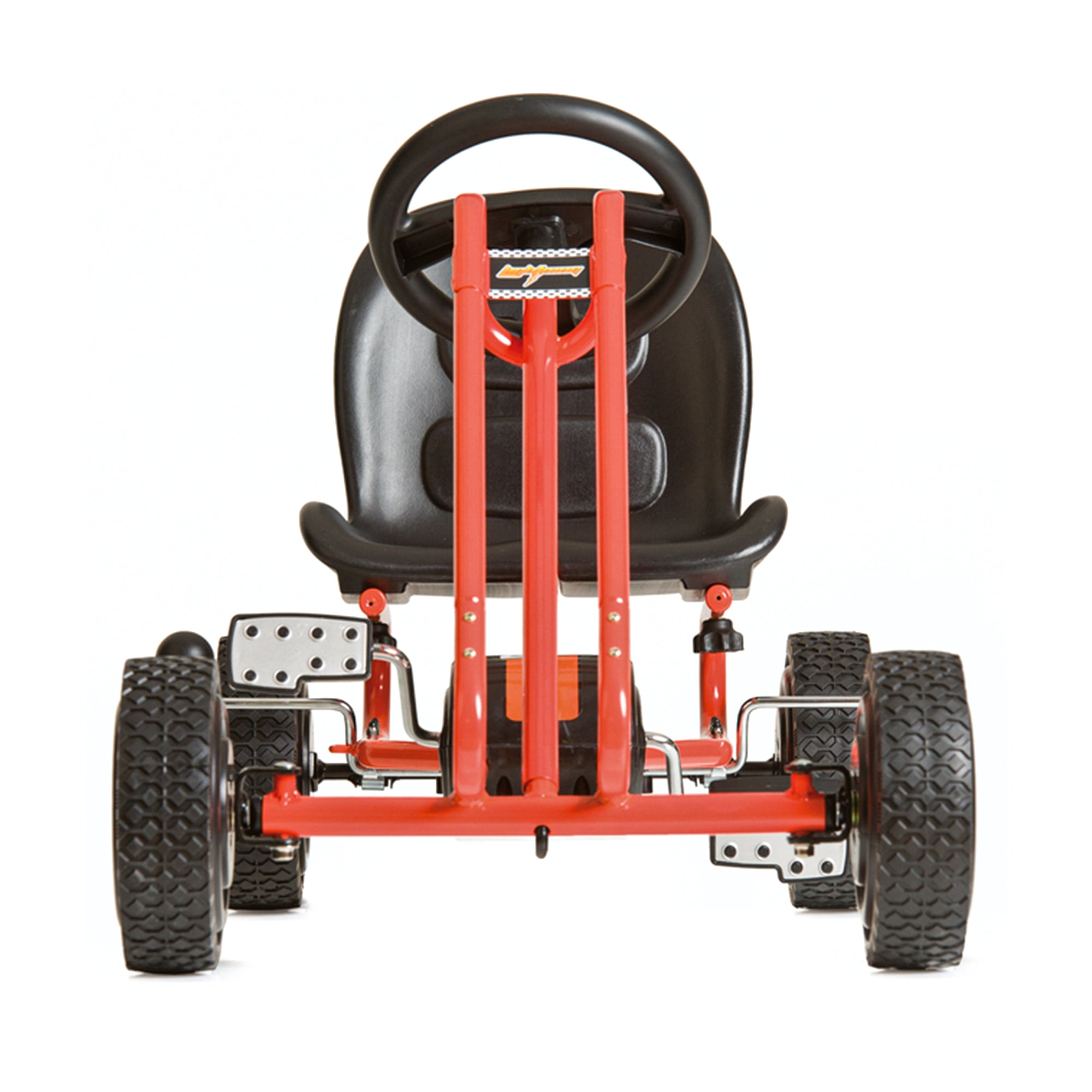 hauck Ergonomic Pedal Ride On Go Kart Toys for Boys & Girls Ages 4 to 8, Orange - VMInnovations