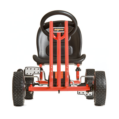 hauck Ergonomic Pedal Ride On Go Kart Toys for Boys & Girls Ages 4 to 8, Orange - VMInnovations