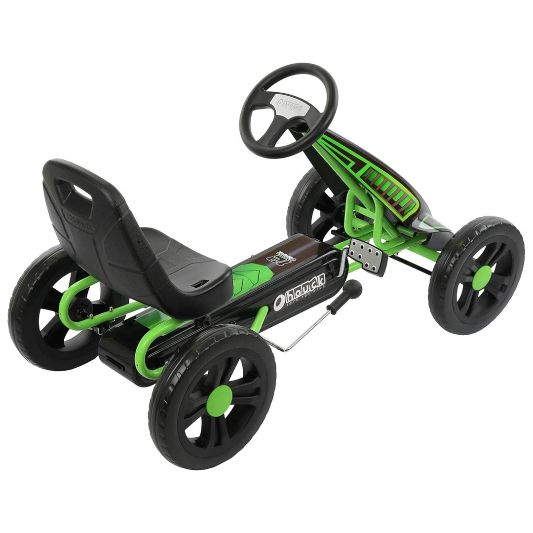 hauck Cyclone Junior Racing Go Kart, 12” Rims and Race Style Pedals (Open Box)