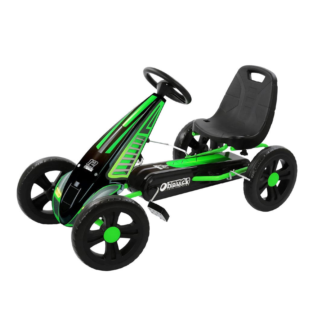 hauck Cyclone Junior Racing Go Kart, 12” Rims and Race Style Pedals (Open Box)