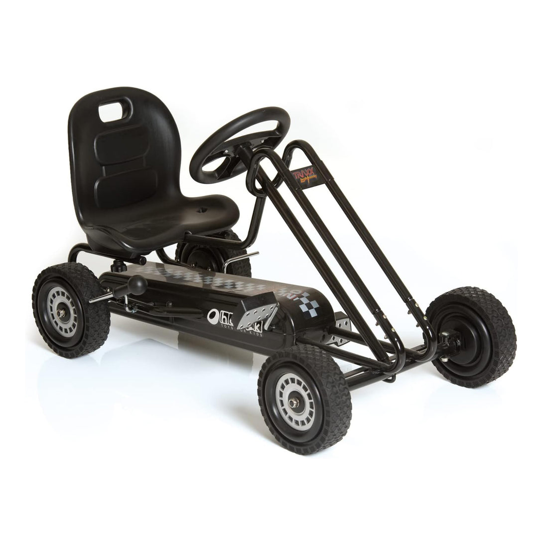 hauck Ergonomic Pedal Ride On Go Kart Toy for Boys & Girls, Black (Used)