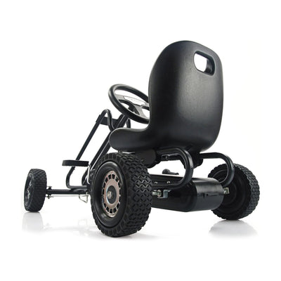 hauck Lightning Racing Clutch Free Go Kart, Black, Hurricane Racing Go Kart, Red