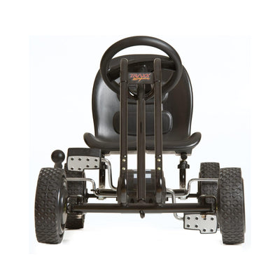 hauck Ergonomic Pedal Ride On Go Kart Toys for Boys and Girls Ages 4 to 8, Black - VMInnovations